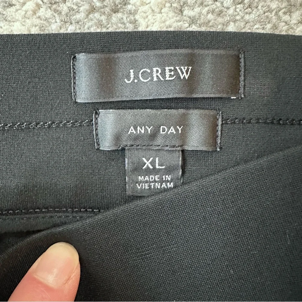J. Crew Ponte Black Any Day Pant